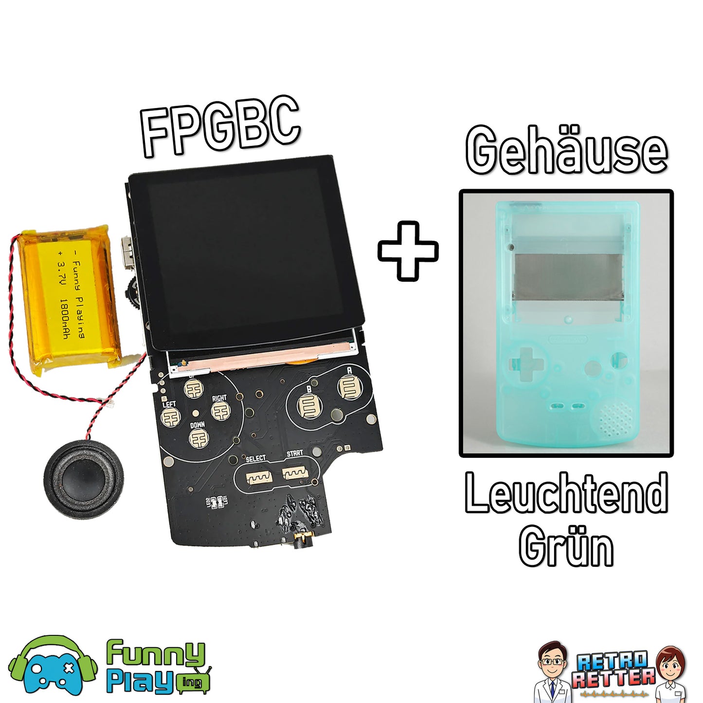 FunnyPlaying FPGBC Set inkl. RetroPixel Gehäuse