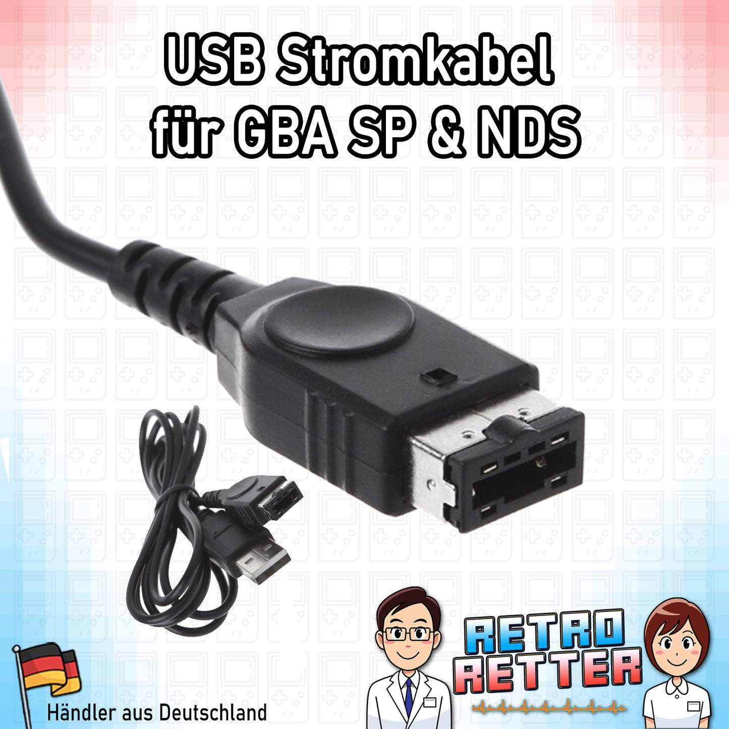 Ladekabel für GAME BOY Advance SP oder Nintendo DS