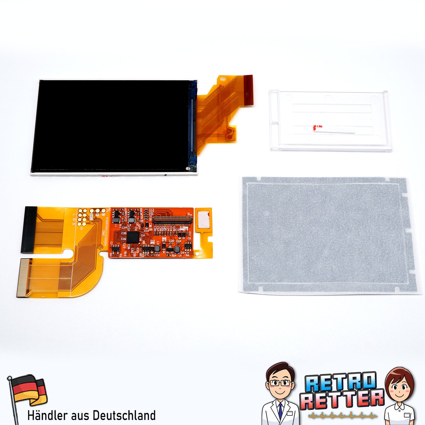 GAME BOY Advance V3 IPS LCD Set - Drop In, ohne löten! -