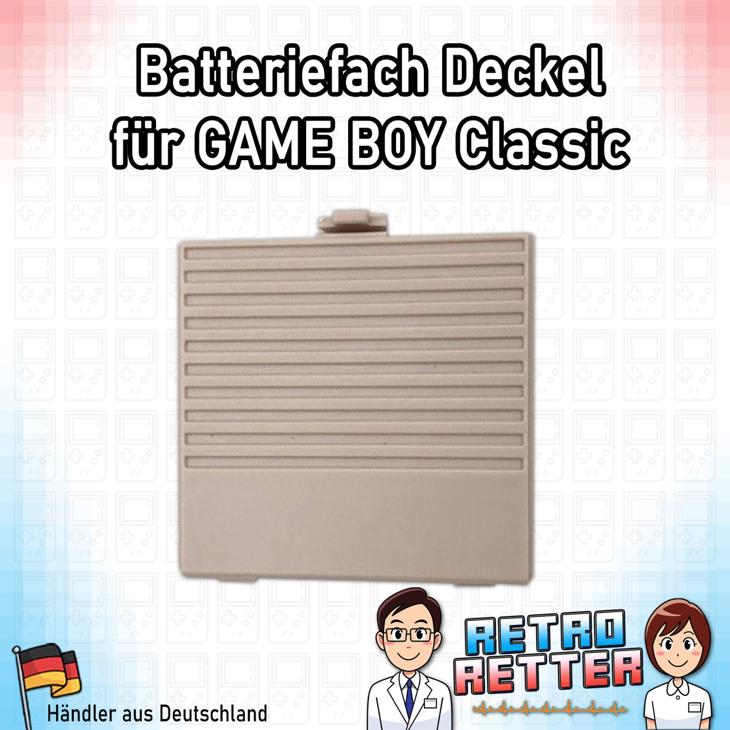 GAME BOY Classic Batteriedeckel - NEU Farbe: Grau