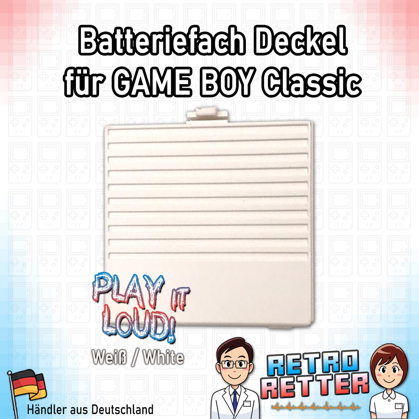Batterie Deckel für GAME BOY Classic - mit Farbauswahl