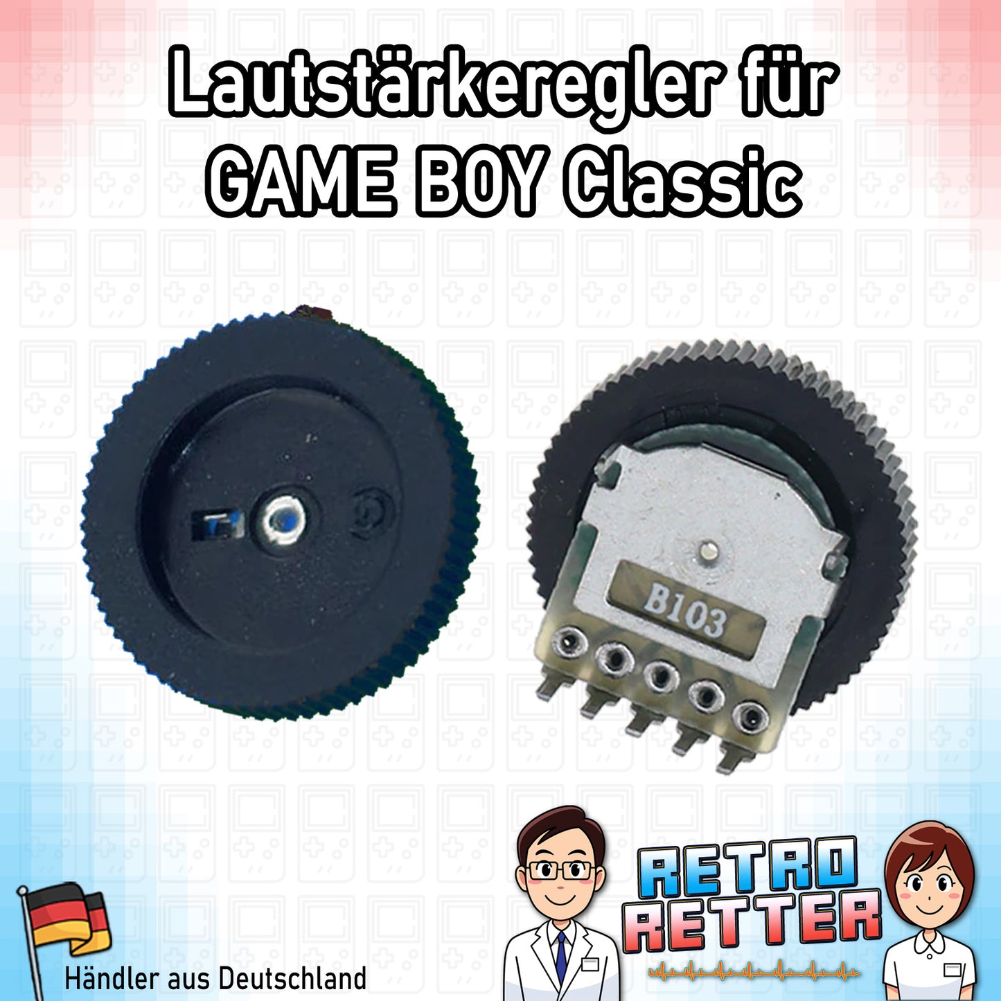 Lautstärkeregler für GAME BOY Classic - Neu
