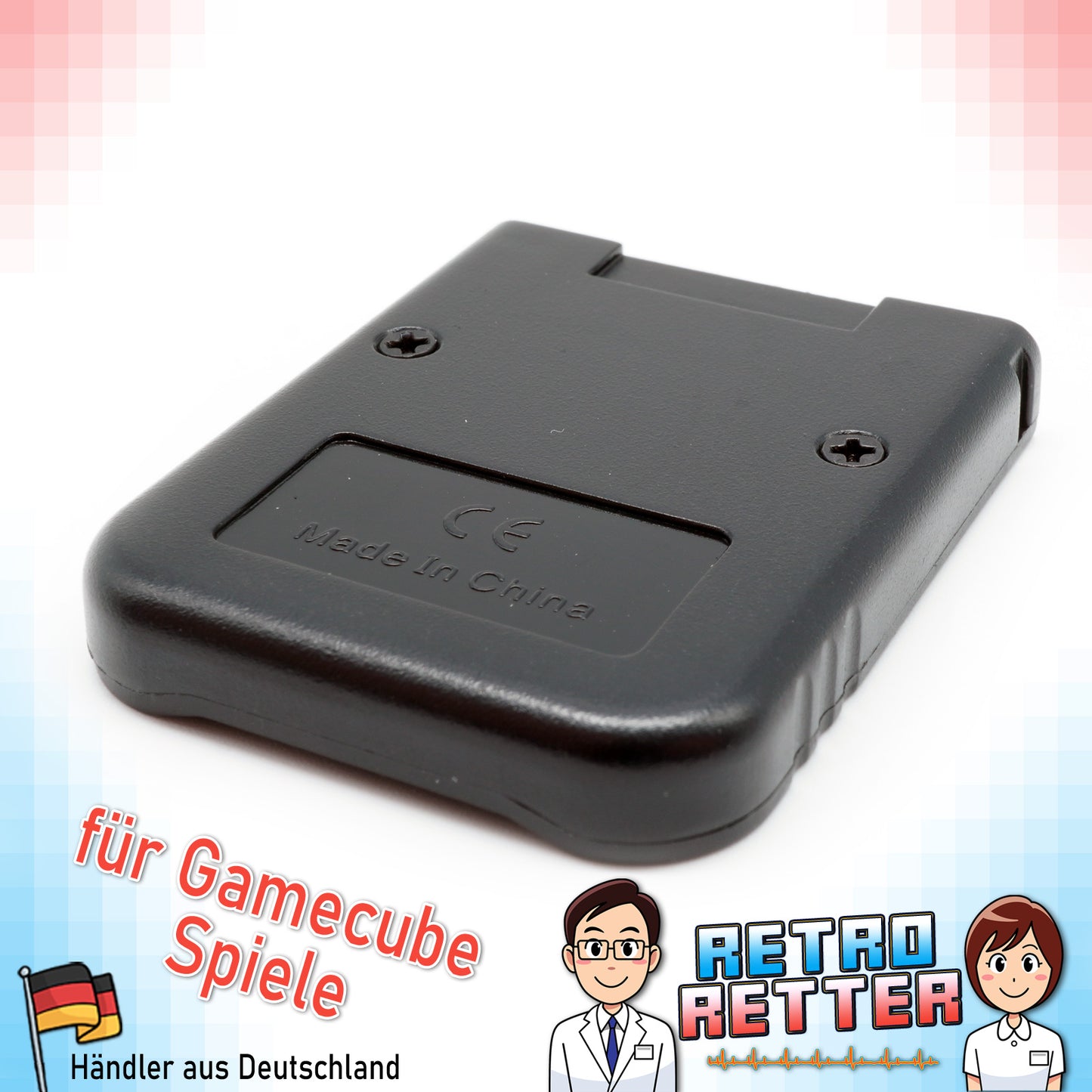 Speicherkarte Schwarz für Nintendo GameCube & Wii - 128 MB / 2043 Blöcke -