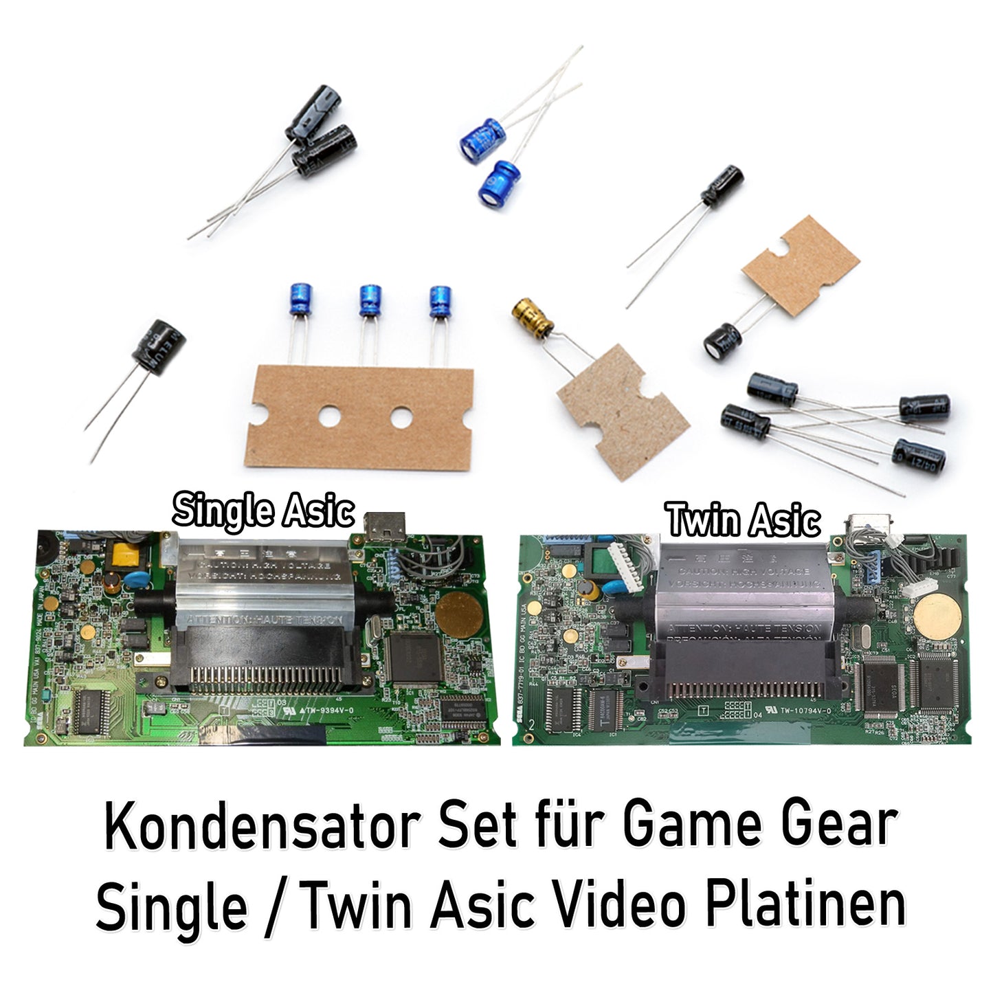 #ReCapKing Game Gear Kondensatoren Sets / Audio Board / Power Baoard
