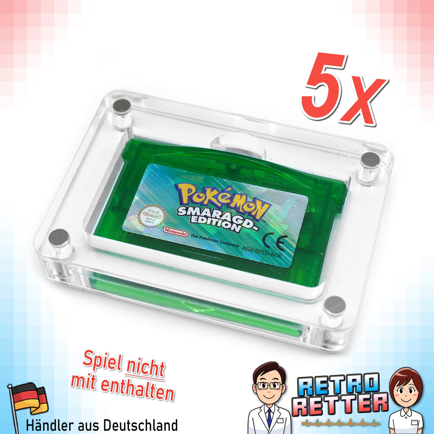 GBA Acryl Spiele Modul Case 1-Fach