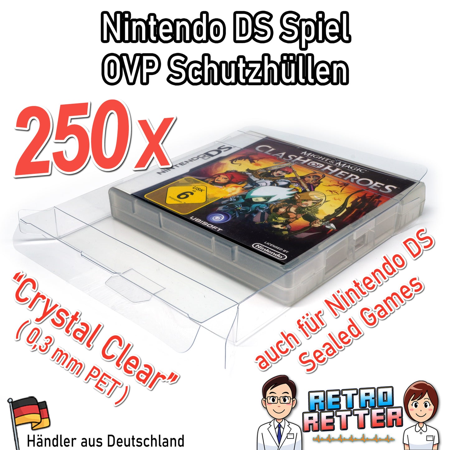 Nintendo DS Spiele OVP Schutzhüllen