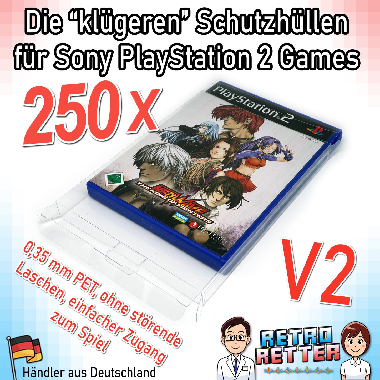 Sony PlayStation 2 Spiele OVP Schutzhüllen