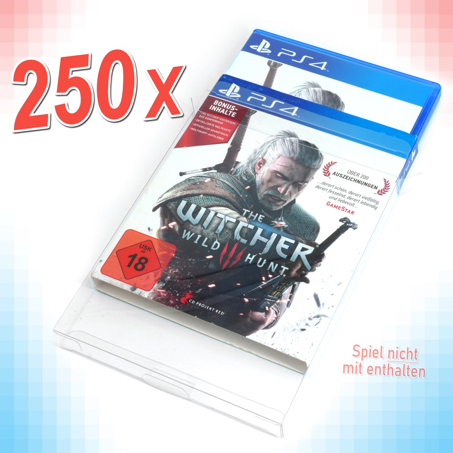 Schutzhüllen für PS3 / PS4 / PS5 Spiele OVPs mit Schuber