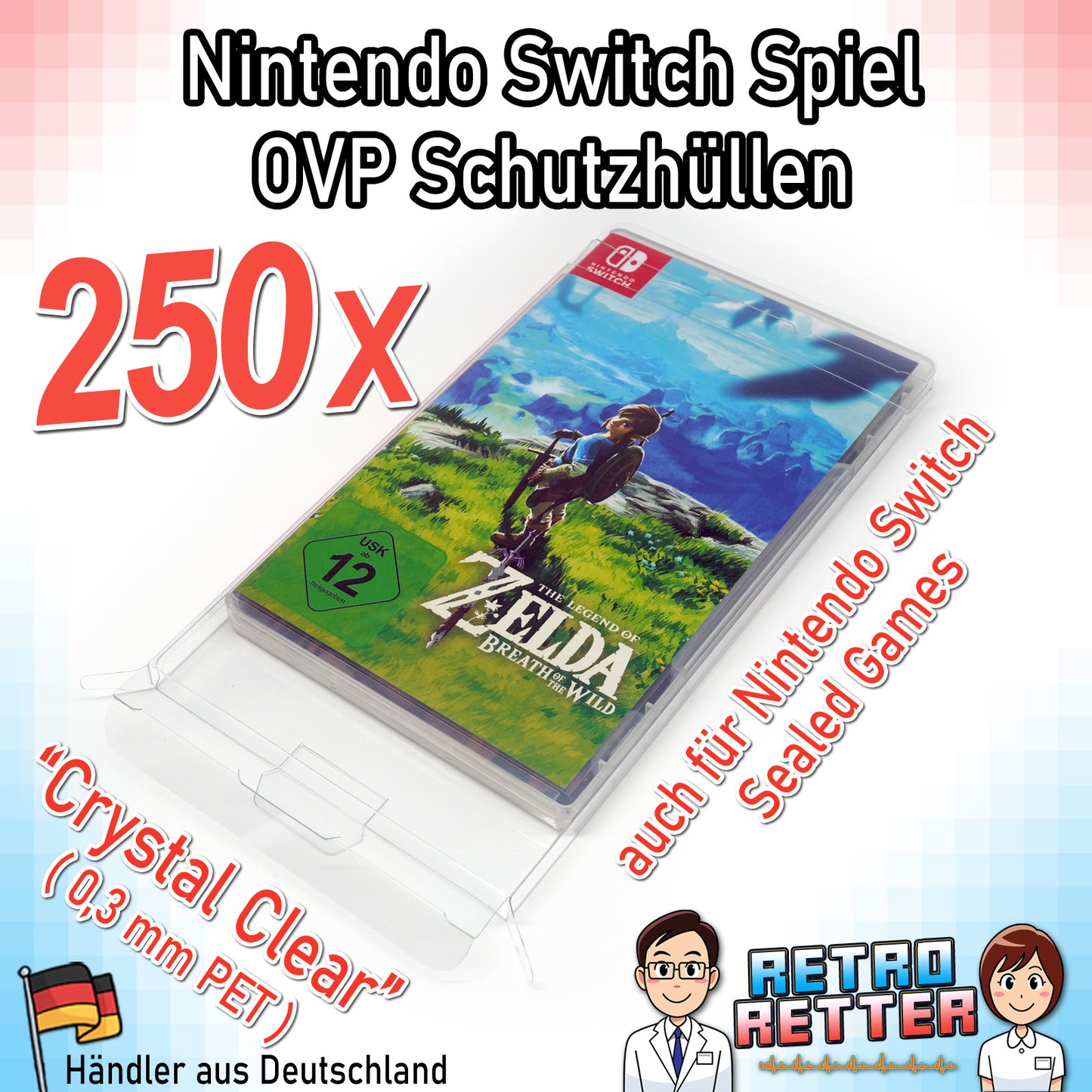 Nintendo Switch Spiele OVP Schutzhüllen