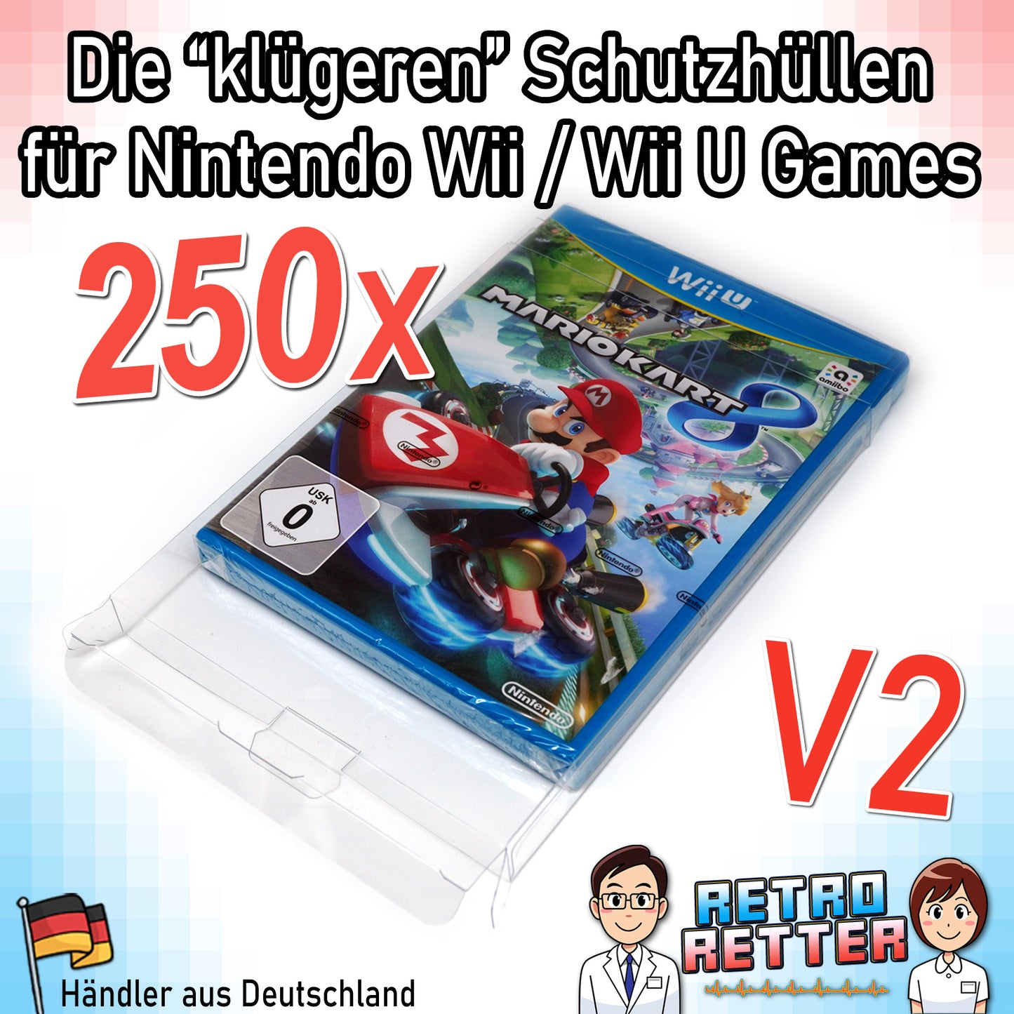 Nintendo Wii & Wii U Spiele OVP Schutzhüllen
