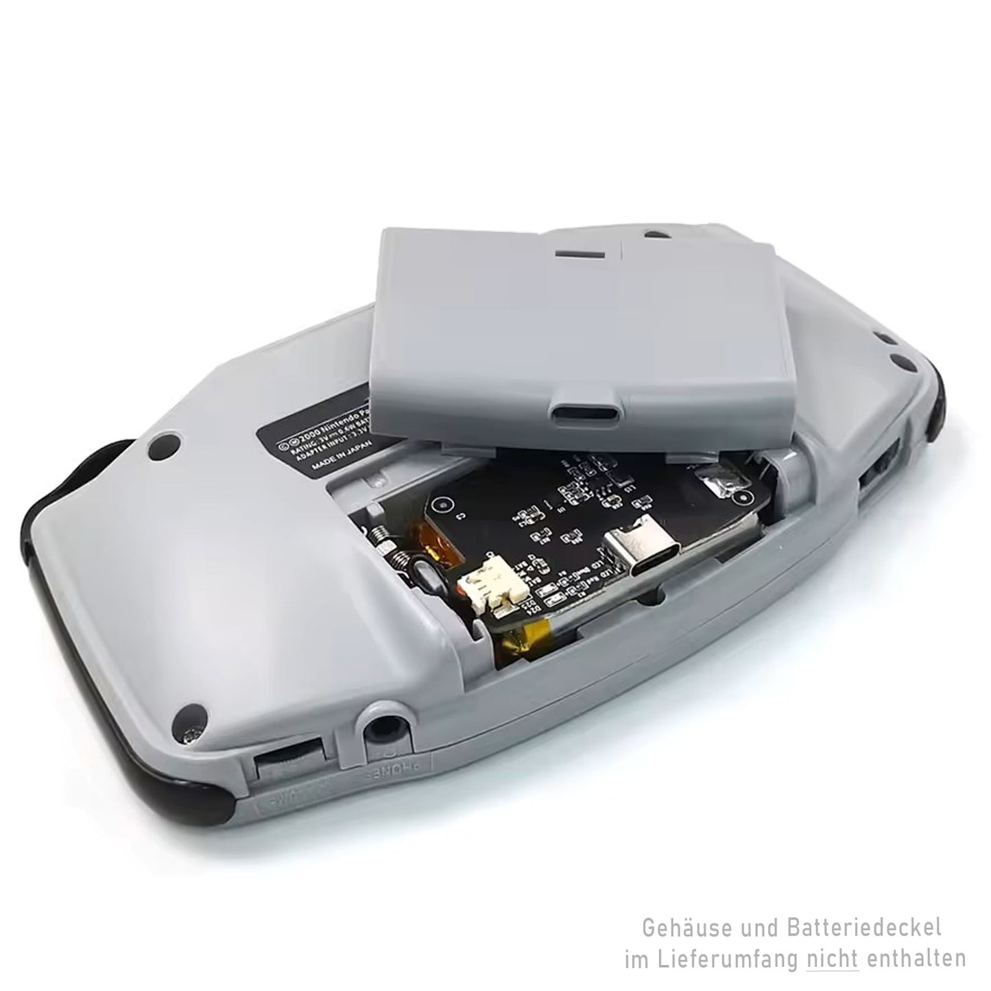 HISPEEDIDO GBA Akku USB-C Mod mit 1800 mAh für GameBoy Advance