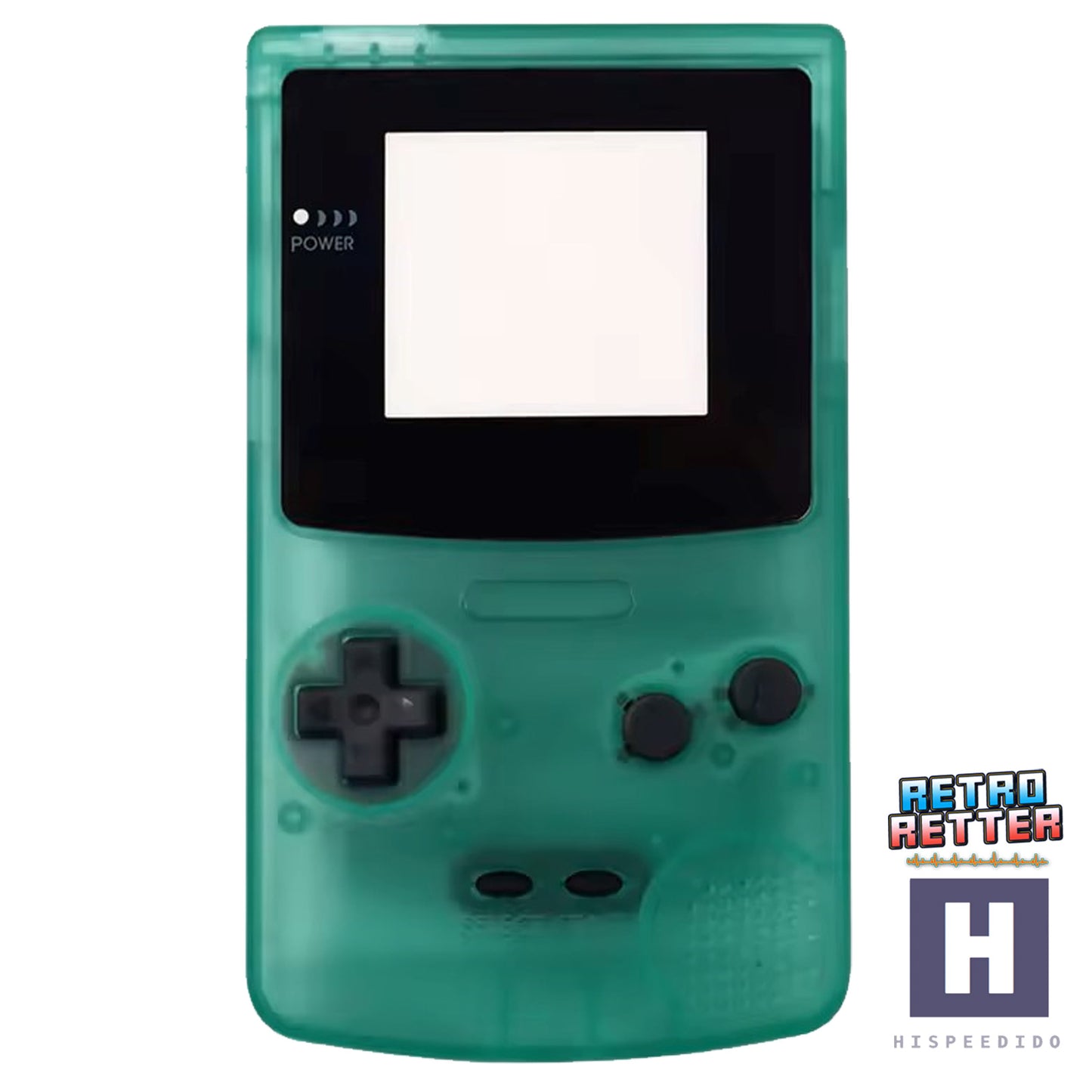 HISPEEDIDO GBC Gehäuse für Q10 AMOLED IPS Display Set für GameBoy Color