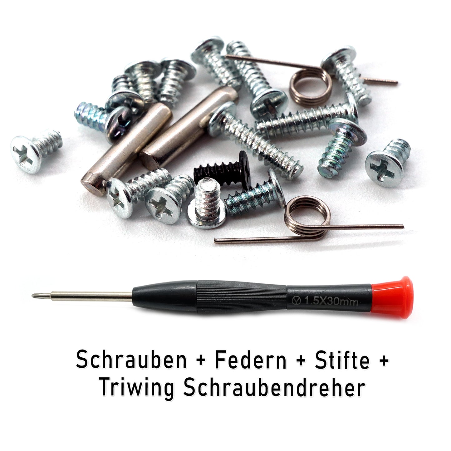 Schrauben Set für Nintendo DS Lite (NDSL) mit Federn und Stiften