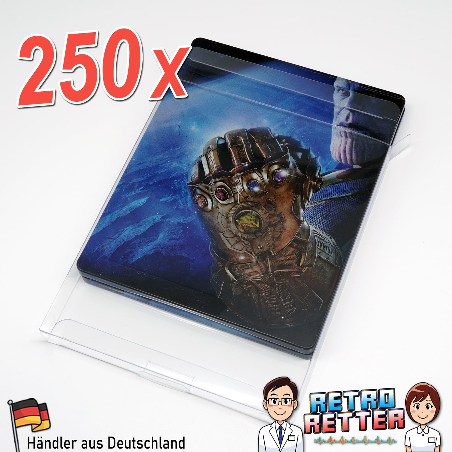 Blu-Ray Film Steelbook Schutzhüllen Exklusives RetroRetter V2 Design!