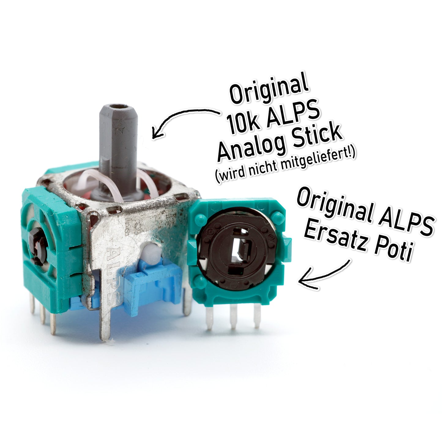 Potis für PS4 Controller Analog-Sticks - Neu, original Hersteller, 10k Poti schwarz -