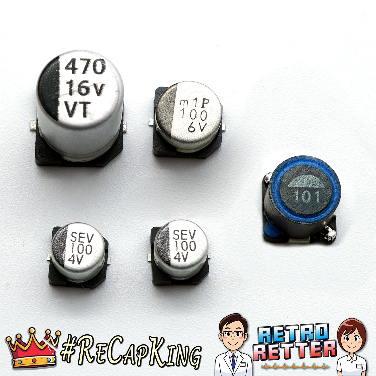 #ReCapKing Kondensatoren & Induktor Set für GAME BOY Advance Platine