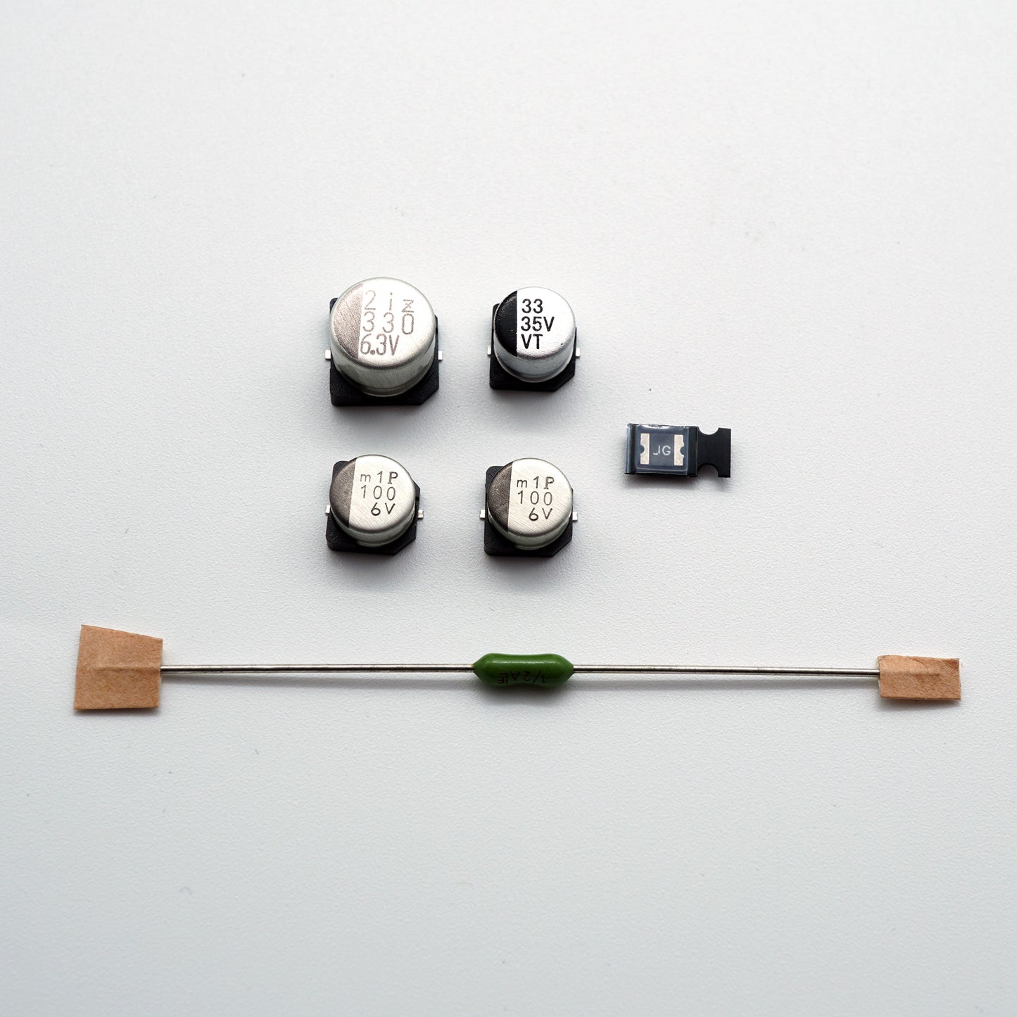 #ReCapKing Sicherungen, Kondensatoren & Diode für GAME BOY Pocket Platine