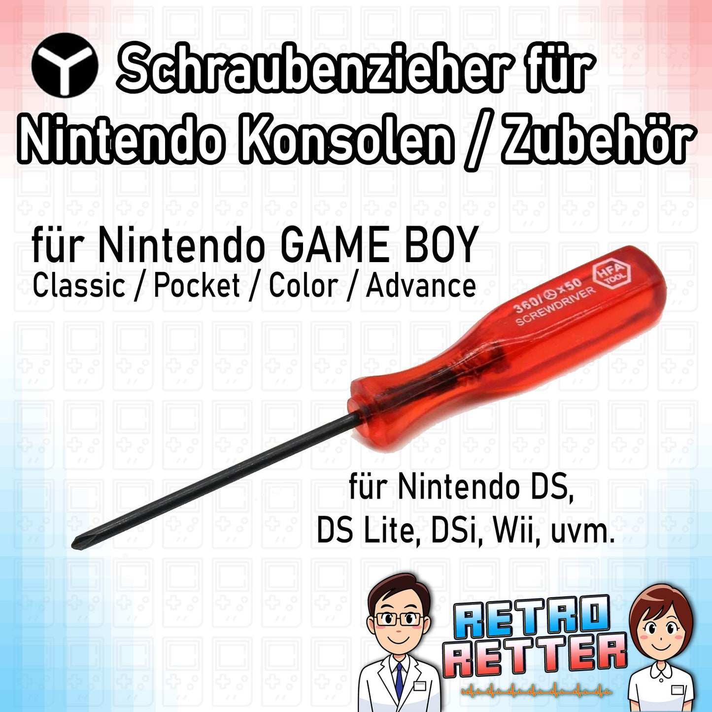 Y-Form Tri-Wing Schraubenzieher zum öffnen von Nintendo Hardware und Zubehör