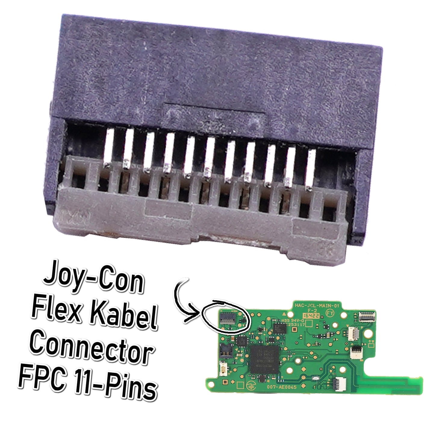 Slider Schienen 11 Pin Connector FPC für Nintendo Switch Joy-Con Controller