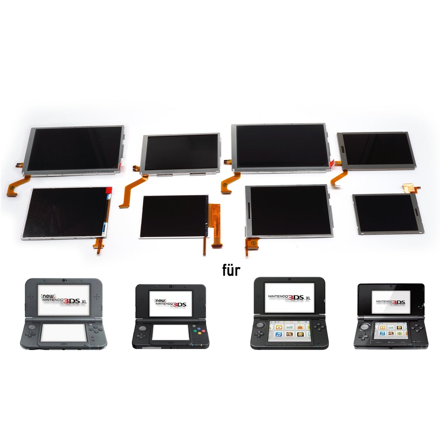LCD Screen für alle 3DS / New 3DS Display Modelle (inkl. New & XL)