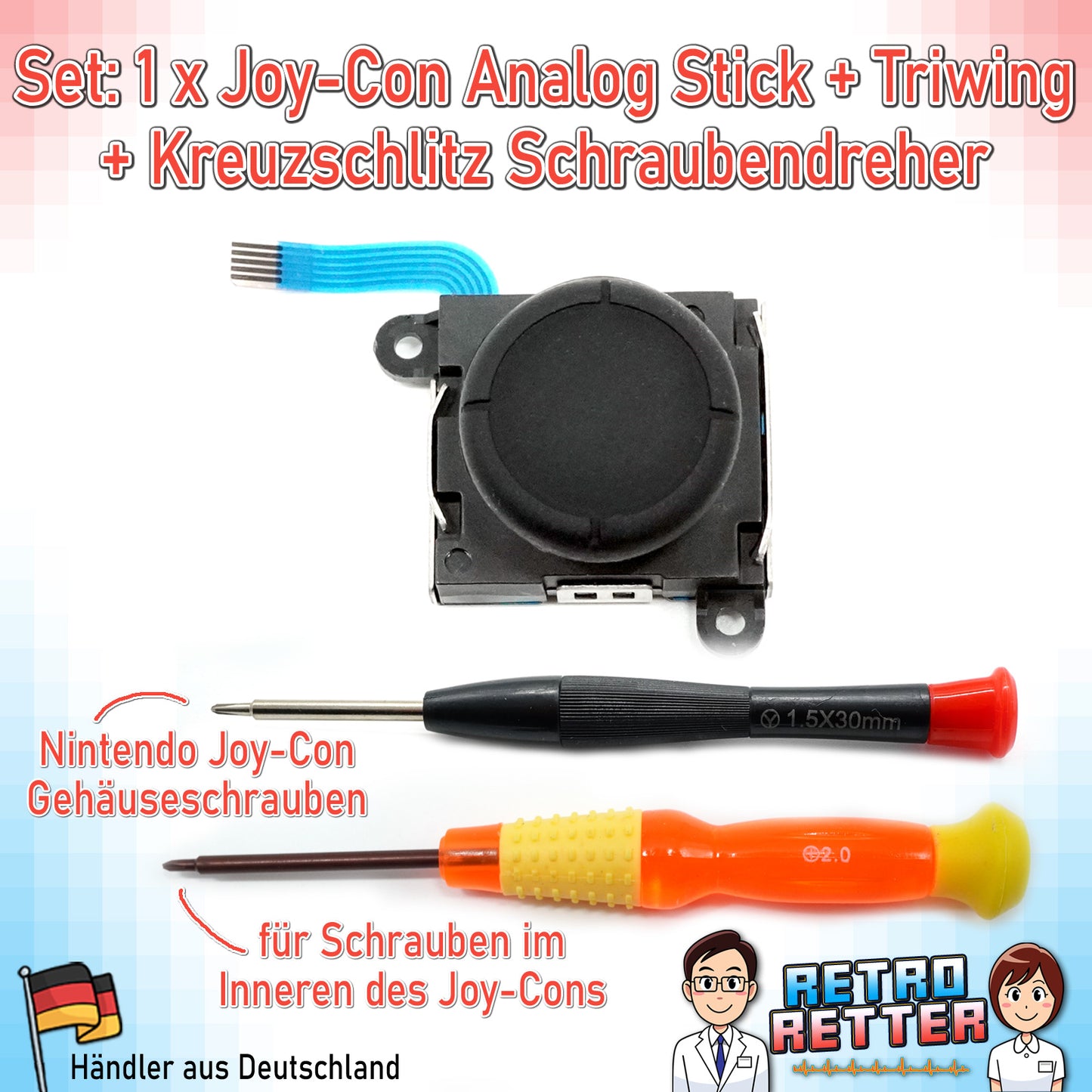Analog Stick Reparatur Sets für Nintendo Switch Joy-Con Controller