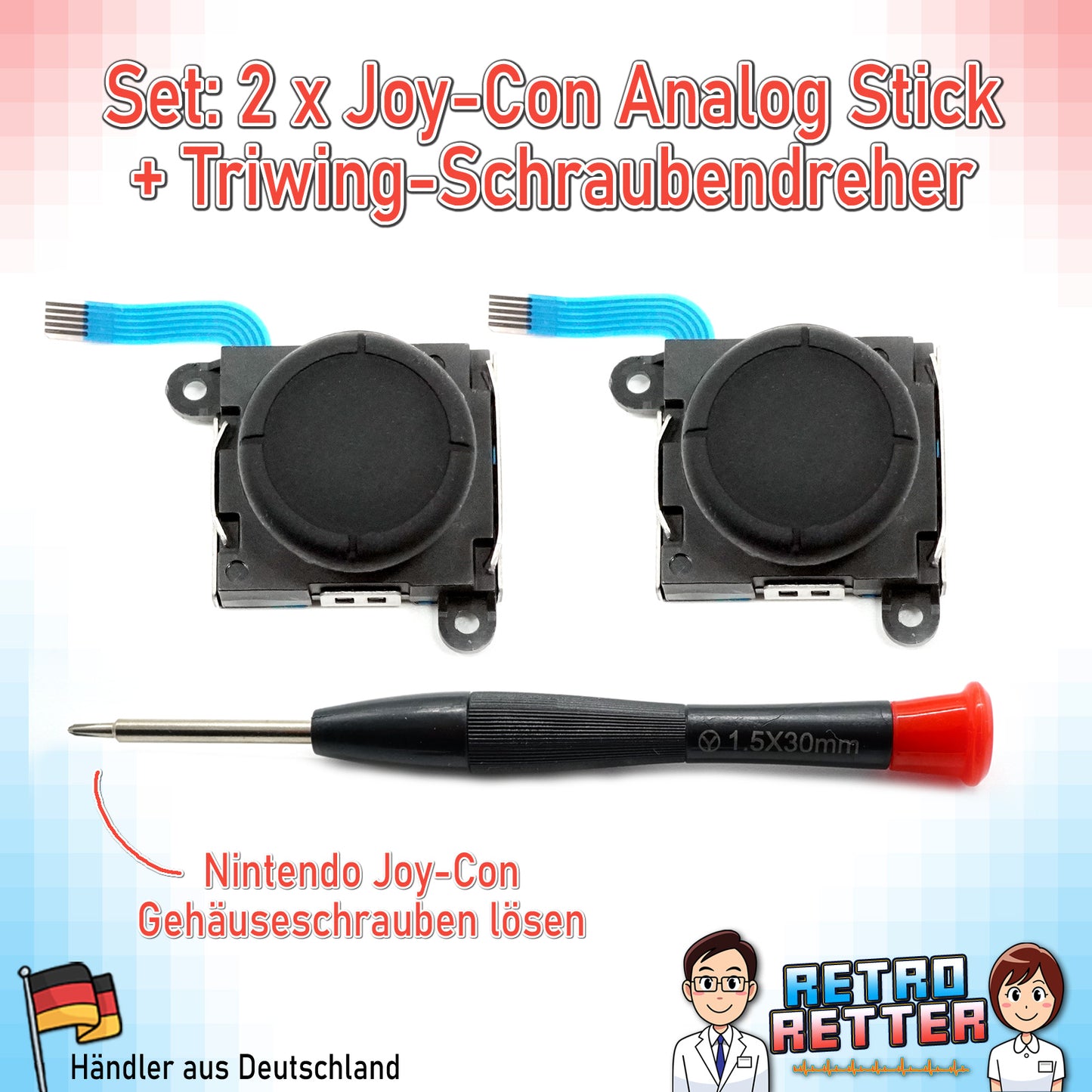 Analog Stick Reparatur Sets für Nintendo Switch Joy-Con Controller