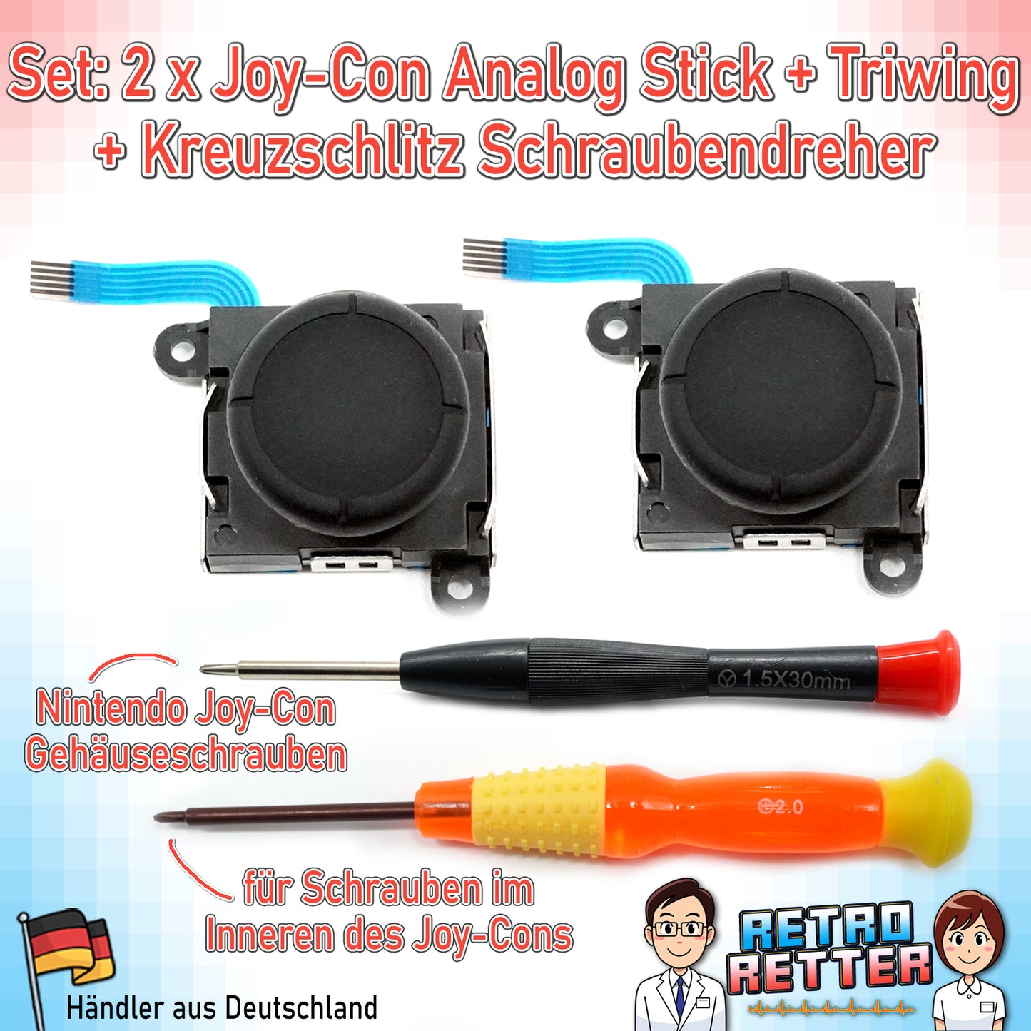 Analog Stick Reparatur Sets für Nintendo Switch Joy-Con Controller
