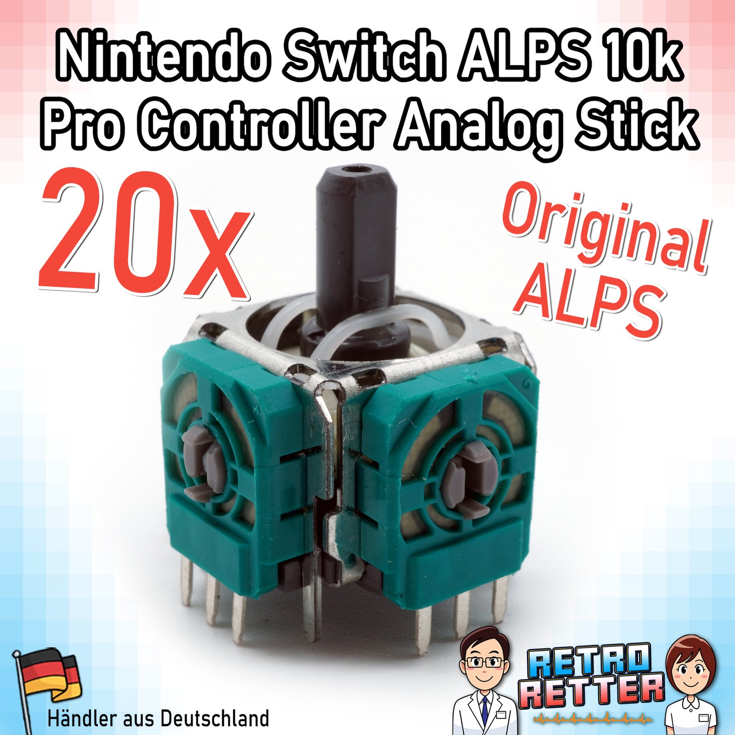 Analog-Sticks für PlayStation, Xbox und Switch Controller - Neu, 2,3k oder 10k Poti -