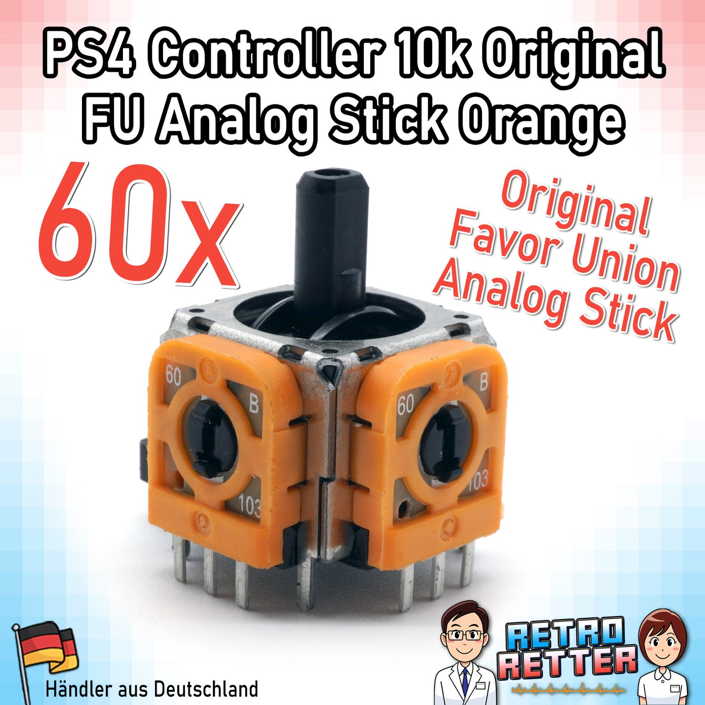 Analog-Sticks für PlayStation, Xbox und Switch Controller - Neu, 2,3k oder 10k Poti -