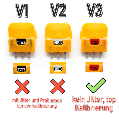 2x Hall Effect V3 Magnet Analog-Stick für PS5 Controller - Behebt Stick Drift dauerhaft dank Magnet Sensor -