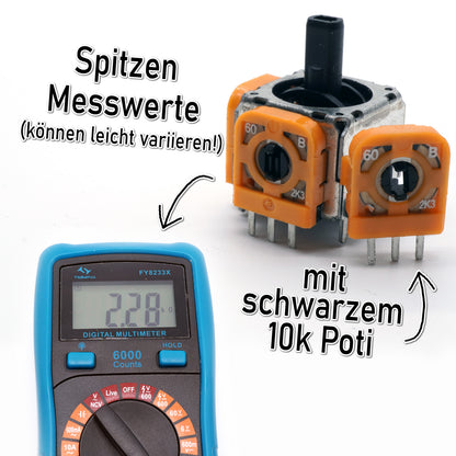Original Analog-Stick für PS5 Controller - mit 2,3k Potentiometer in orange -