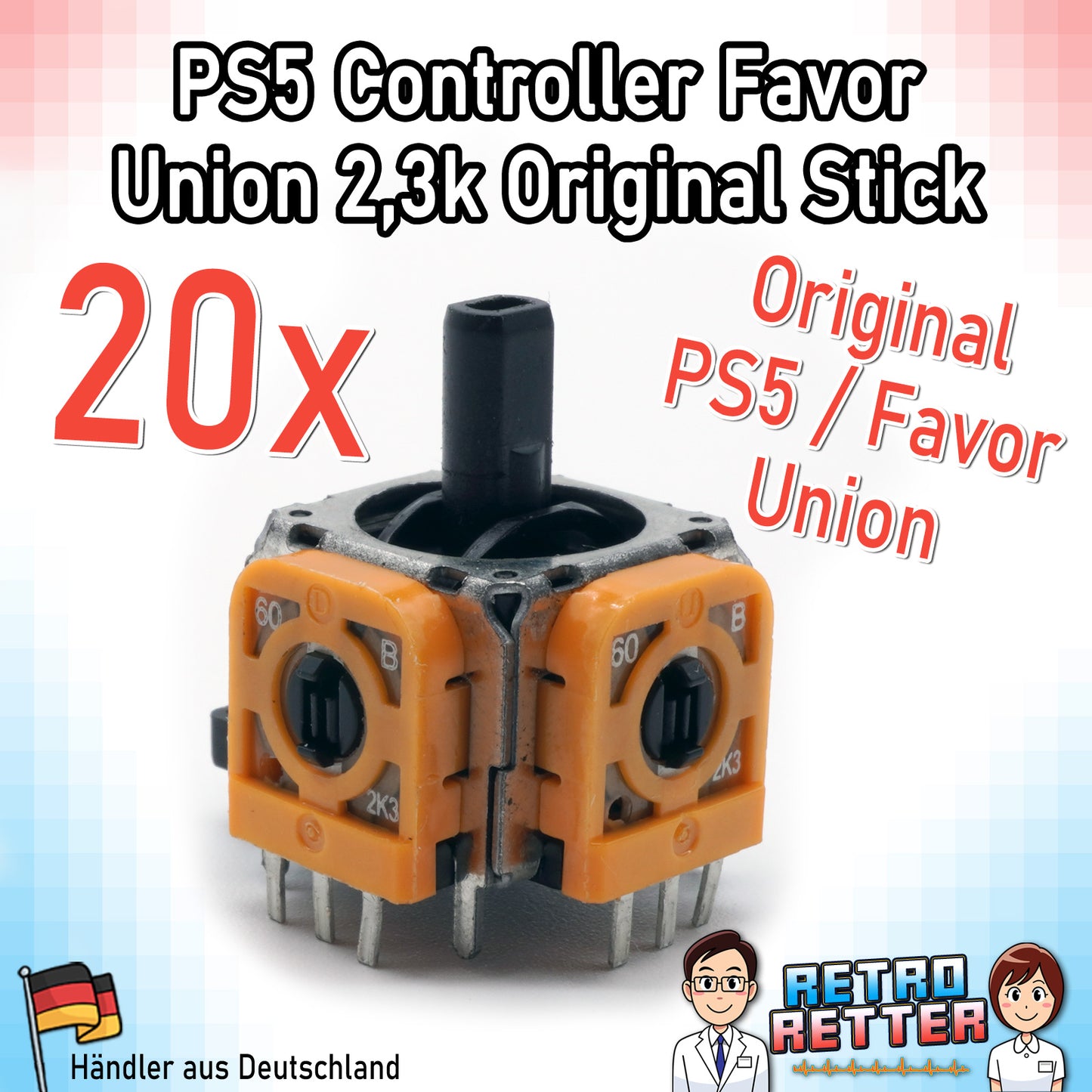 Analog-Sticks für PlayStation, Xbox und Switch Controller - Neu, 2,3k oder 10k Poti -