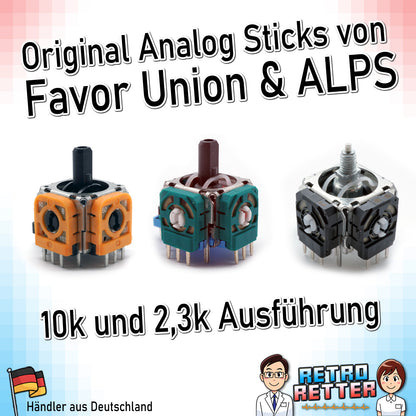 Analog-Sticks für PlayStation, Xbox und Switch Controller - Neu, 2,3k oder 10k Poti -