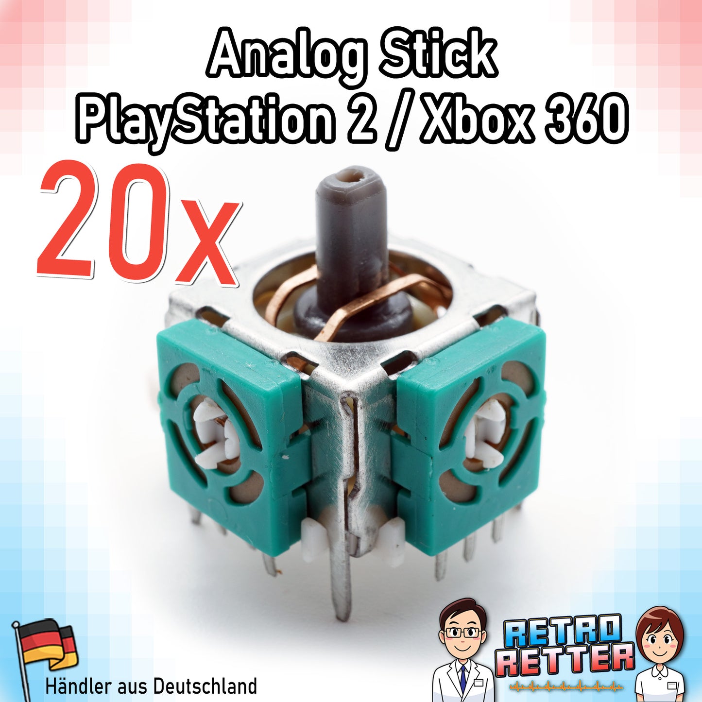 Analog-Sticks für PlayStation, Xbox und Switch Controller - Neu, 2,3k oder 10k Poti -