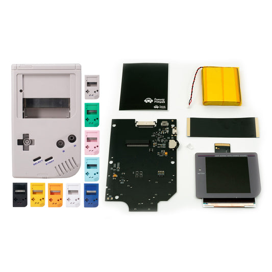 FunnyPlaying Q5 IPS Set für GameBoy Classic mit Gehäuse, Akku und USB-C Anschluss