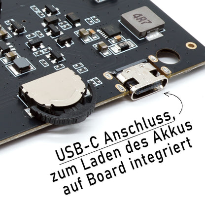 FunnyPlaying Q5 IPS Set für GameBoy Classic mit Gehäuse, Akku und USB-C Anschluss