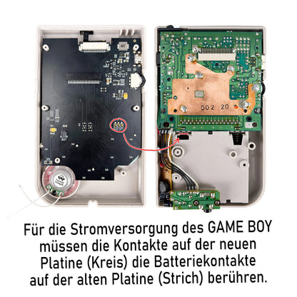 FunnyPlaying Q5 IPS Set für GameBoy Classic mit Gehäuse, Akku und USB-C Anschluss