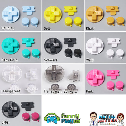 FunnyPlaying Button Set für GameBoy Classic