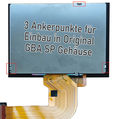 FunnyPlaying GBA SP IPS M2 Laminated OSD 3.0 Set für GAME BOY Advance SP