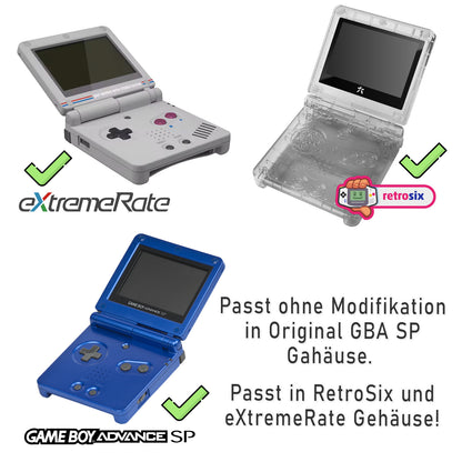 FunnyPlaying GBA SP IPS M2 Laminated OSD 3.0 Set für GAME BOY Advance SP