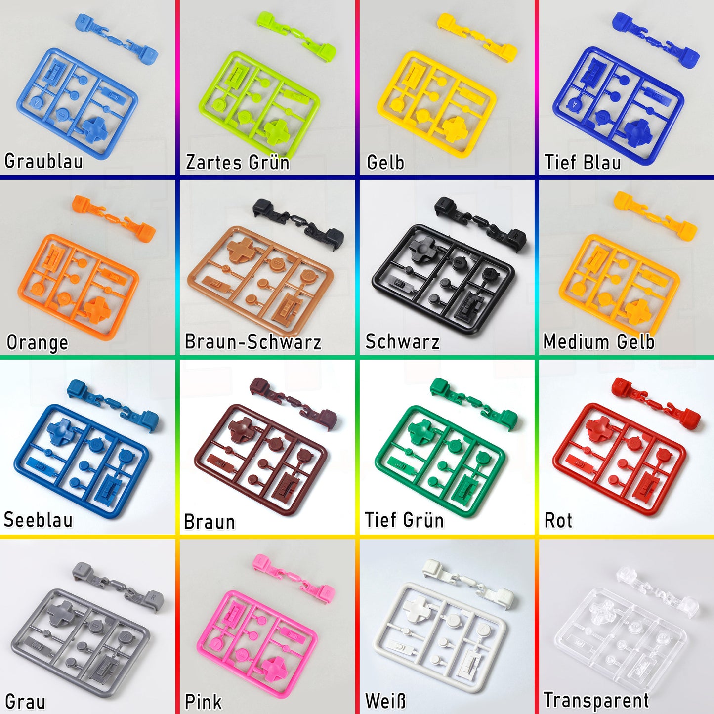 FunnyPlaying GBA SP Button Set für GAME BOY Advance