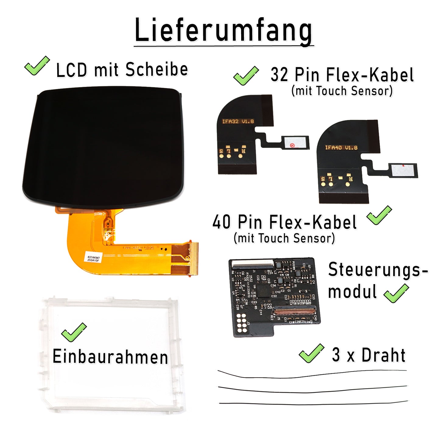 FunnyPlaying GBA IPS M2 Laminated OSD 3.0 Set für GAME BOY Advance