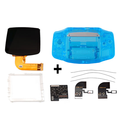 FunnyPlaying GBA IPS M2 Laminated Set + Gehäuse GAME BOY Advance