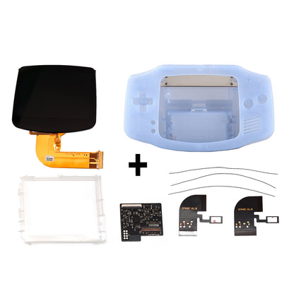 FunnyPlaying GBA IPS M2 Laminated Set + Gehäuse GAME BOY Advance