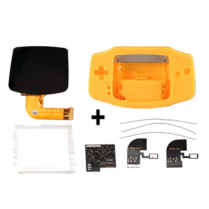 FunnyPlaying GBA IPS M2 Laminated Set + Gehäuse GAME BOY Advance