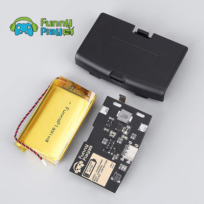 FunnyPlaying GBA Li-Ion Akku USB-C Modul mit Batteriedeckel GameBoy Advance