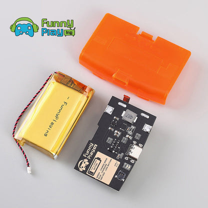 FunnyPlaying GBA Li-Ion Akku USB-C Modul mit Batteriedeckel GameBoy Advance