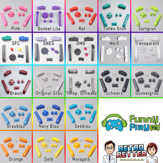 FunnyPlaying Tasten Set für GAME BOY Advance (GBA)