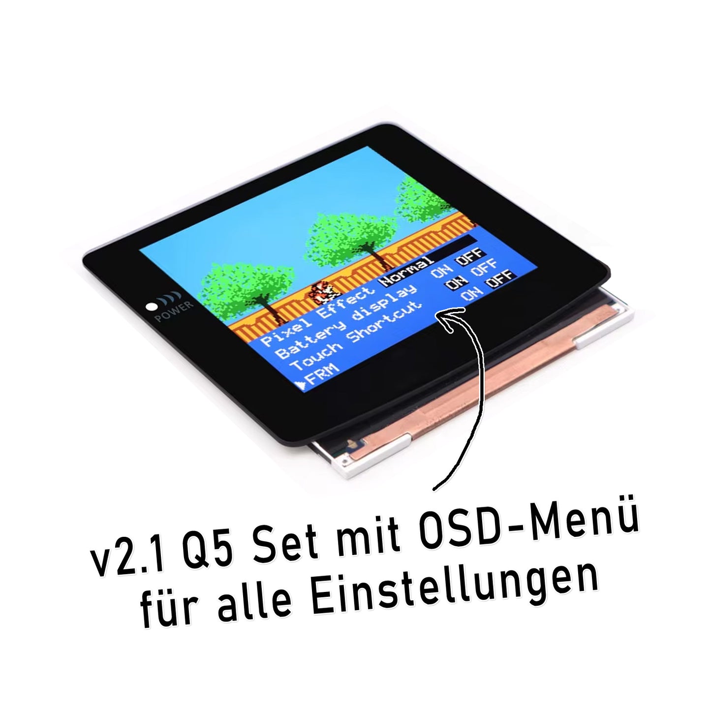 FunnyPlaying GBC Q5 IPS LCD Set v2.1 Laminated + Gehäuse
