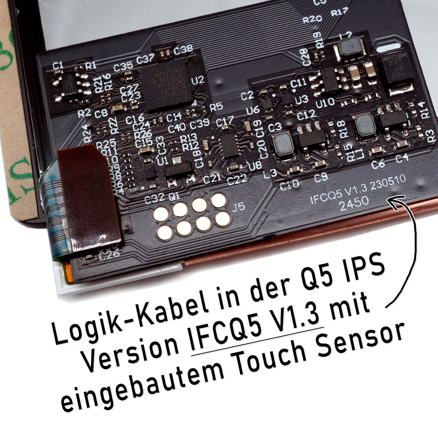 FunnyPlaying GBC Q5 IPS LCD Set v2.1 Laminated + Gehäuse